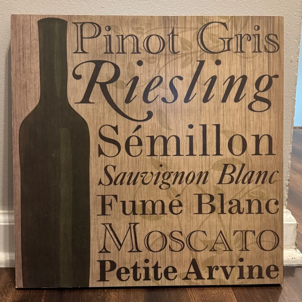 **Bundle** Set of Two Wine Themed Rustic Wall Art
